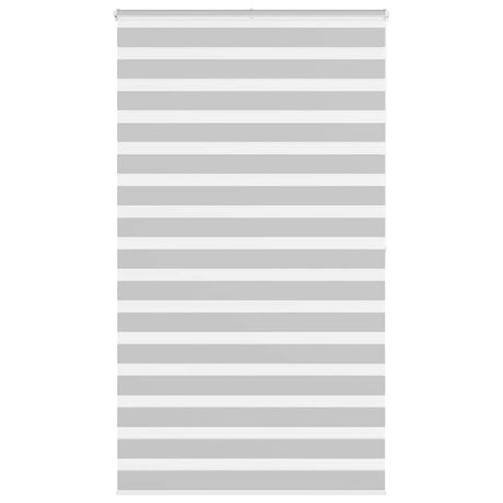 VidaXL store enrouleur zèbre 120x200 cm largeur de tissu 115,9 cm gris clair