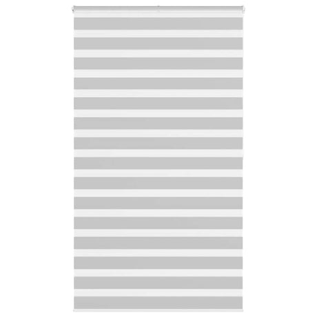 VidaXL store enrouleur zèbre 125x200 cm largeur de tissu 120,9 cm gris clair