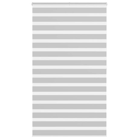 VidaXL store enrouleur zèbre 130x200 cm largeur de tissu 125,9 cm gris clair