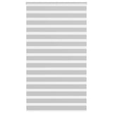 VidaXL store enrouleur zèbre 135x200 cm largeur de tissu 130,9 cm gris clair