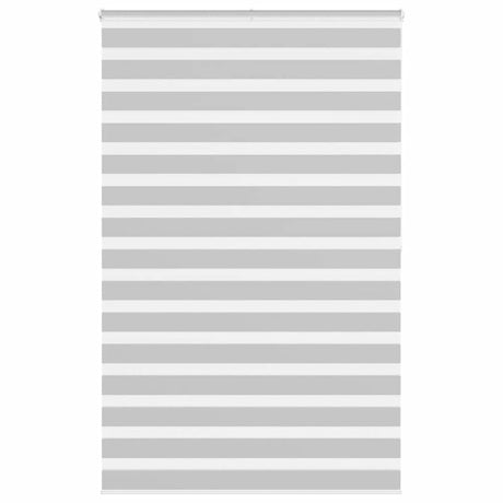 VidaXL store enrouleur zèbre 145x200 cm largeur de tissu 140,9 cm gris clair