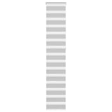 VidaXL store enrouleur zèbre 40x230 cm largeur de tissu 35,9 cm gris clair