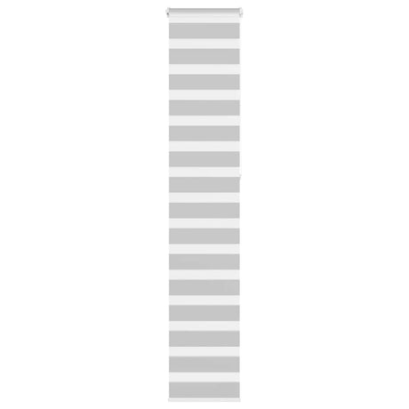 VidaXL store enrouleur zèbre 40x230 cm largeur de tissu 35,9 cm gris clair