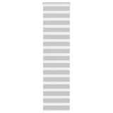 VidaXL store enrouleur zèbre 55x230 cm largeur de tissu 50,9 cm gris clair