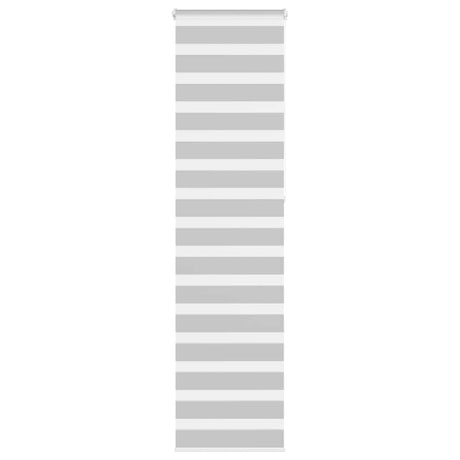 VidaXL store enrouleur zèbre 55x230 cm largeur de tissu 50,9 cm gris clair
