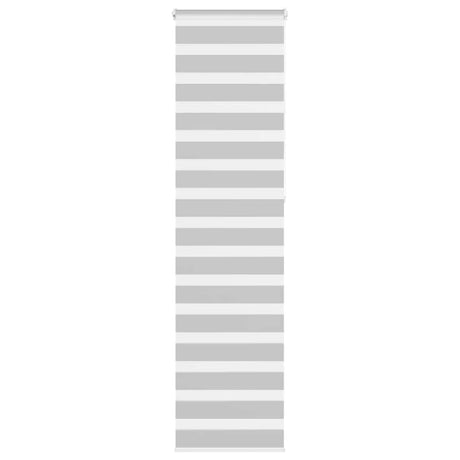 VidaXL store enrouleur zèbre 60x230 cm largeur de tissu 55,9 gris clair