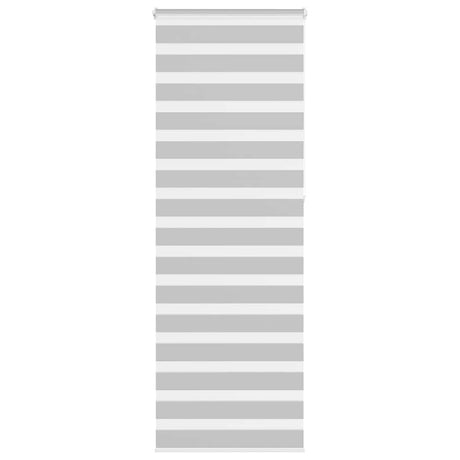 VidaXL store enrouleur zèbre 70x230 cm largeur de tissu 65,9 cm gris clair