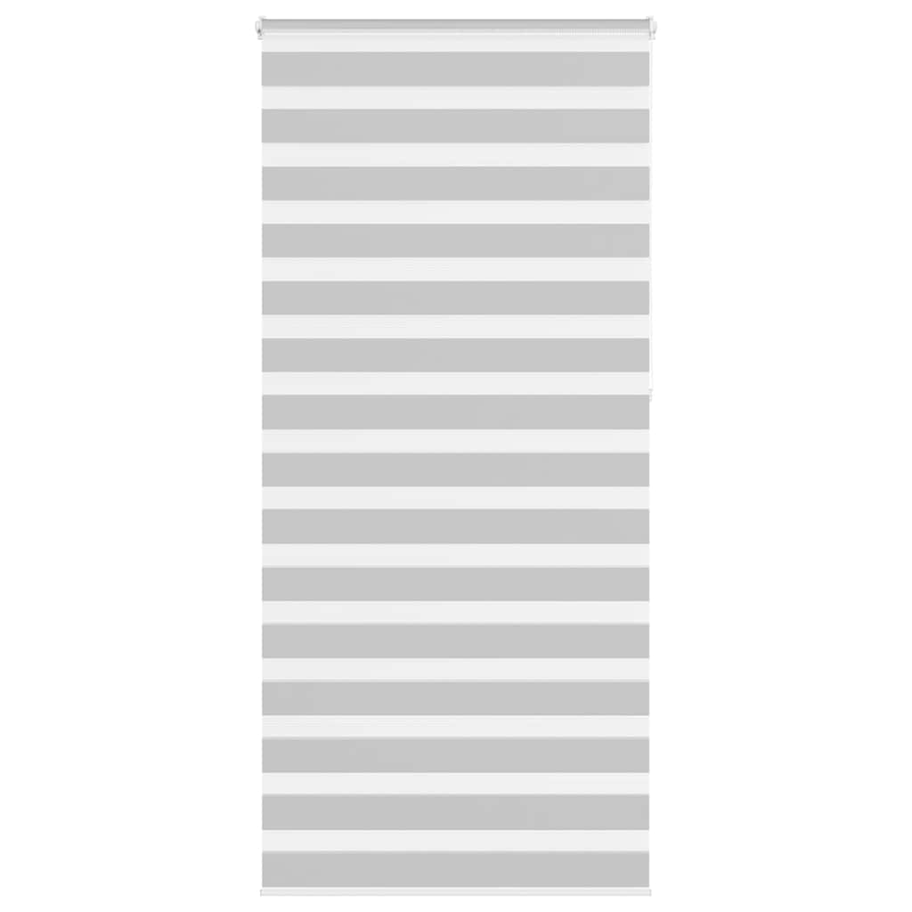 VidaXL store enrouleur zèbre 100x230 cm largeur de tissu 95,9 cm gris clair