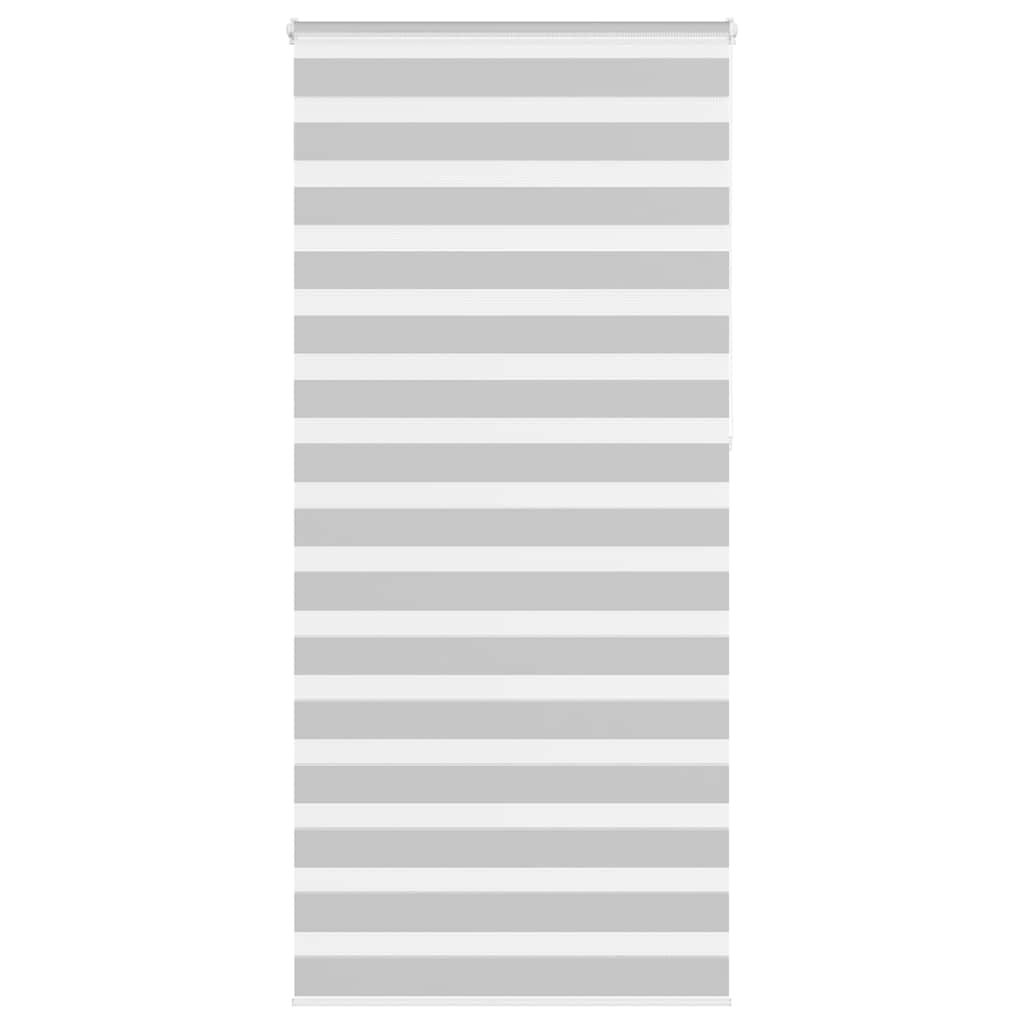 VidaXL store enrouleur zèbre 110x230 cm largeur de tissu 105,9 cm gris clair