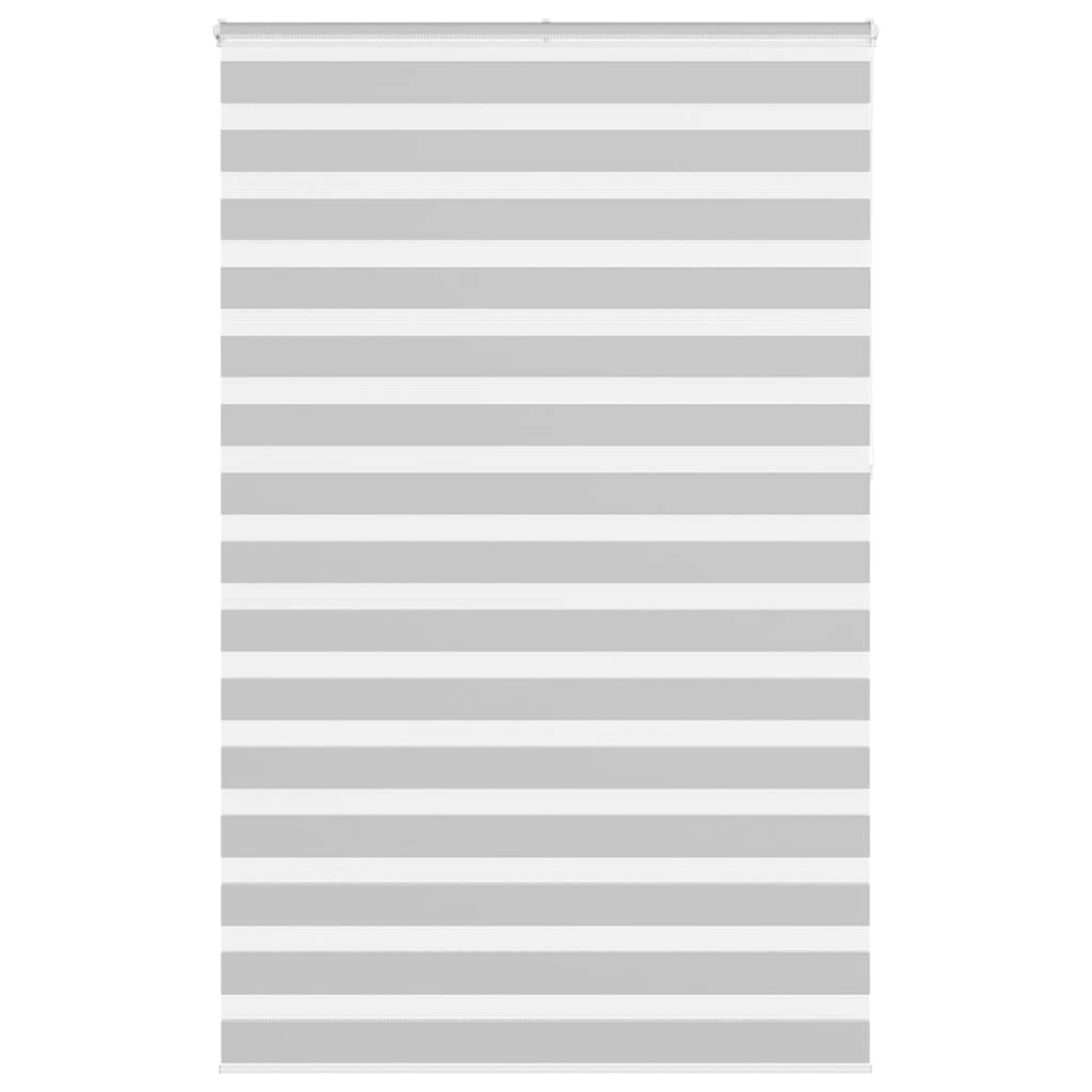 VidaXL store enrouleur zèbre 145x230 cm largeur de tissu 140,9 cm gris clair