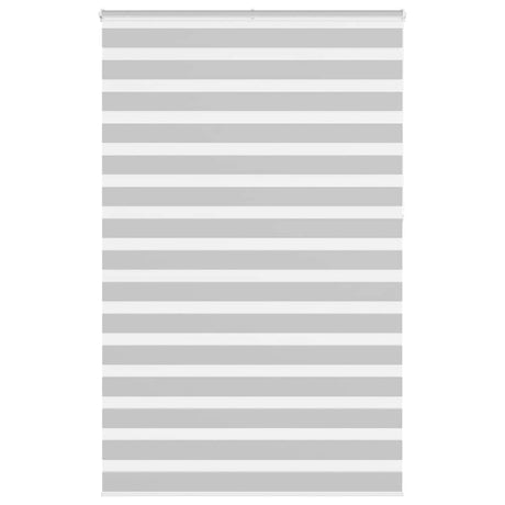 VidaXL store enrouleur zèbre 145x230 cm largeur de tissu 140,9 cm gris clair