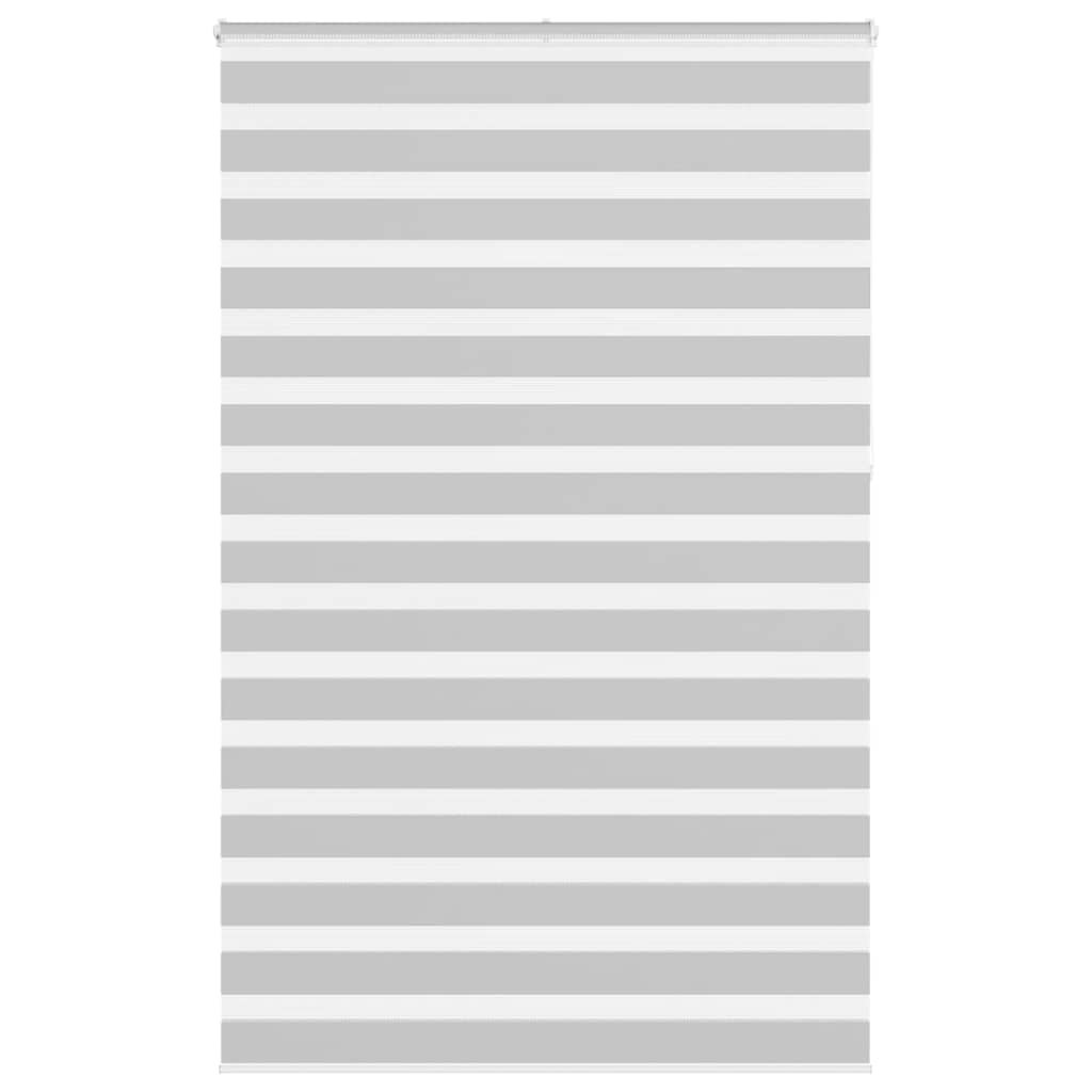 VidaXL store enrouleur zèbre 150x230 cm largeur de tissu 145,9 cm gris clair