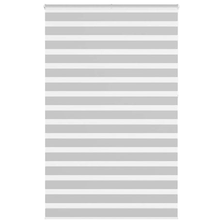 VidaXL store enrouleur zèbre 150x230 cm largeur de tissu 145,9 cm gris clair