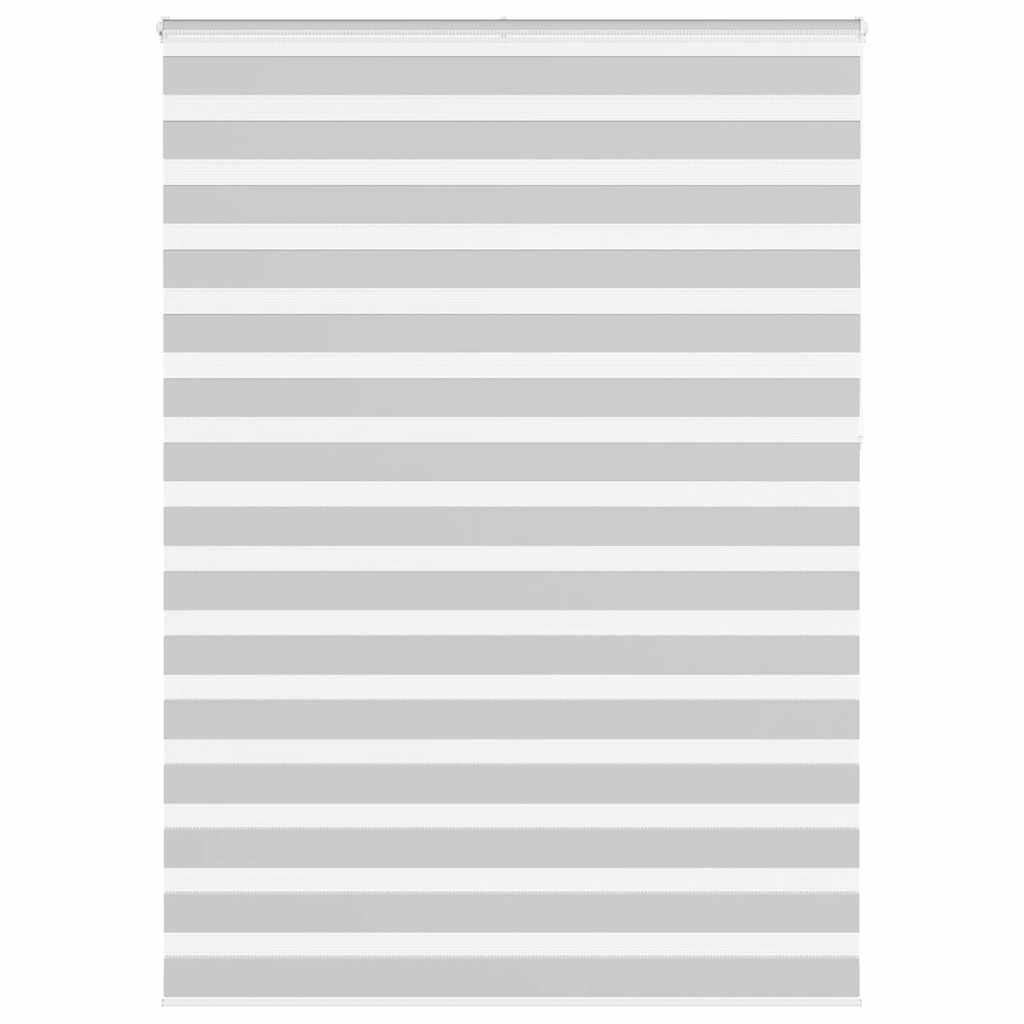 VidaXL store enrouleur zèbre 155x230 cm largeur de tissu 150,9 cm gris clair