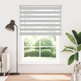VidaXL store enrouleur zèbre 155x230 cm largeur de tissu 150,9 cm gris clair