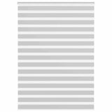 VidaXL store enrouleur zèbre 165x230 cm largeur de tissu 160,9 cm gris clair