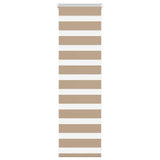 Vidaxxl store zèbre 50x100 cm largeur de tissu 45,9 cm polyester marron sable