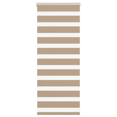 VidaXL store zèbre 60x100 cm largeur de tissu 55,9 cm polyester marron sable