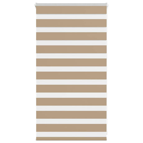 VidaXL store zèbre 70x100 cm largeur de tissu 65,9 cm polyester marron sable