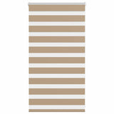 VidaXL store zèbre 75x100 cm largeur de tissu 70,9 cm polyester marron sable