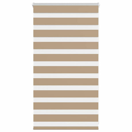 VidaXL store zèbre 75x100 cm largeur de tissu 70,9 cm polyester marron sable