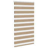 VidaXL store zèbre 80x100 cm largeur de tissu 75,9 cm polyester marron sable