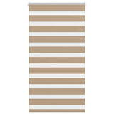 VidaXL store zèbre 85x100 cm largeur de tissu 80,9 cm polyester marron sable