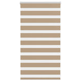 VidaXL store zébré 90x100 cm largeur de tissu 85,9 cm polyester marron sable