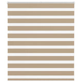 VidaXL store zèbre 120x100 cm largeur de tissu 115,9 cm polyester marron sable