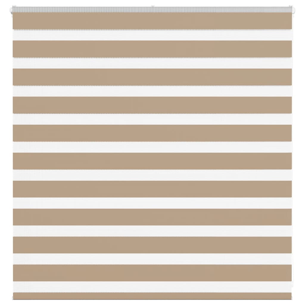 VidaXL store zèbre 145x100 cm largeur de tissu 140,9 cm polyester marron sable