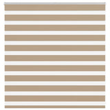 VidaXL store zèbre 145x100 cm largeur de tissu 140,9 cm polyester marron sable