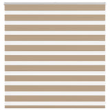 VidaXL store zèbre 150x100 cm largeur de tissu 145,9 cm polyester marron sable