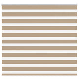 VidaXL store zèbre 155x100 cm largeur de tissu 150,9 cm polyester marron sable