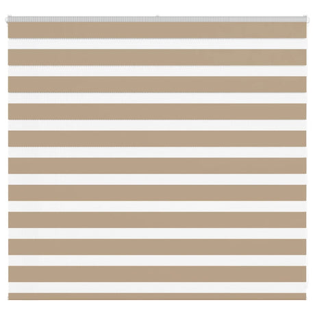 VidaXL store zèbre 155x100 cm largeur de tissu 150,9 cm polyester marron sable