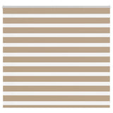 VidaXL store zèbre 160x100 cm largeur de tissu 155,9 cm polyester marron sable
