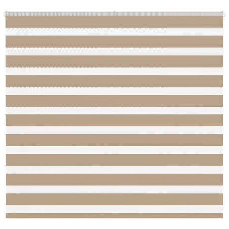 VidaXL store zèbre 160x100 cm largeur de tissu 155,9 cm polyester marron sable