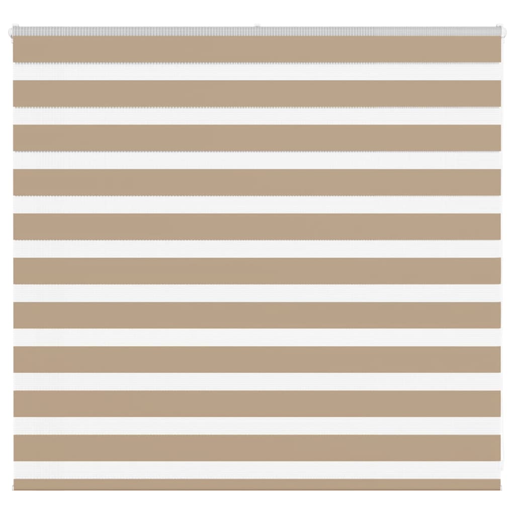 VidaXL store zèbre 165x100 cm largeur de tissu 160,9 cm polyester marron sable