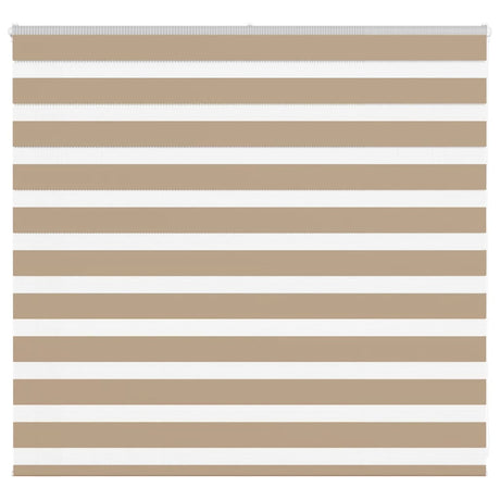 VidaXL store zèbre 165x100 cm largeur de tissu 160,9 cm polyester marron sable
