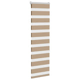 VidaXL store zèbre 45x150 cm largeur de tissu 40,9 cm polyester marron sable