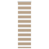 VidaXL store zèbre 50x150 cm largeur de tissu 55,9 cm polyester marron sable