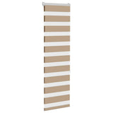 VidaXL store zèbre 50x150 cm largeur de tissu 55,9 cm polyester marron sable