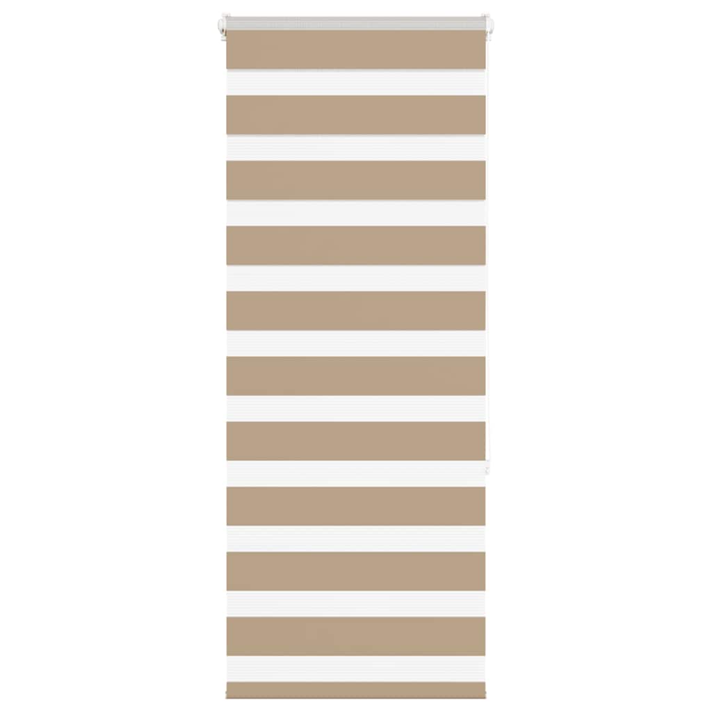 VidaXL store zèbre 60x150 cm largeur de tissu 55,9 cm polyester marron sable