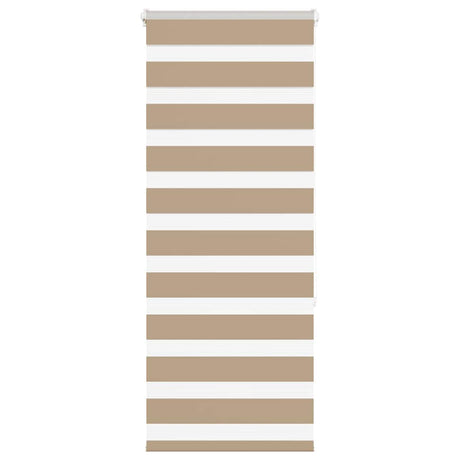 VidaXL store zèbre 60x150 cm largeur de tissu 55,9 cm polyester marron sable