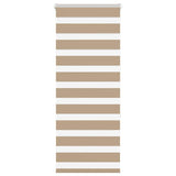 VidaXL store zèbre marron sable 65x150 cm largeur de tissu 60,9 cm polyester