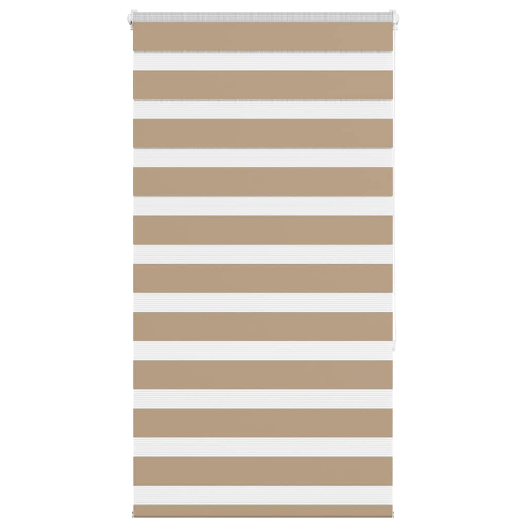 VidaXL store zèbre 70x150 cm largeur de tissu 65,9 cm polyester marron sable