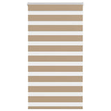 VidaXL store zèbre 70x150 cm largeur de tissu 65,9 cm polyester marron sable