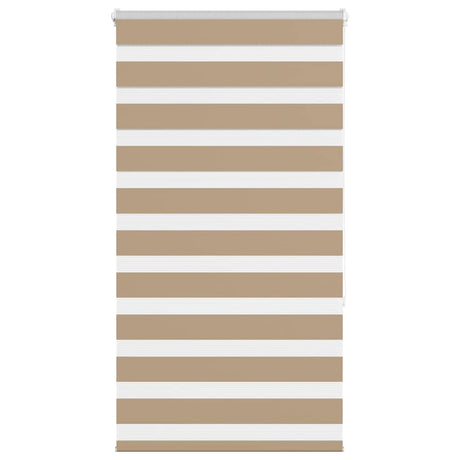 VidaXL store zèbre 70x150 cm largeur de tissu 65,9 cm polyester marron sable