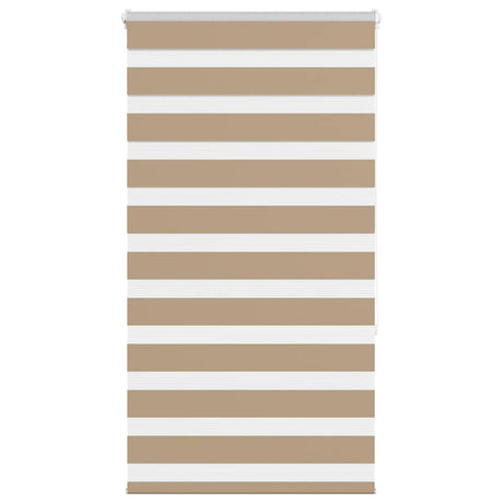 VidaXL store zèbre 75x150 cm largeur de tissu 70,9 cm polyester marron sable