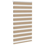 VidaXL store zèbre 80x150 cm largeur de tissu 75,9 cm polyester marron sable