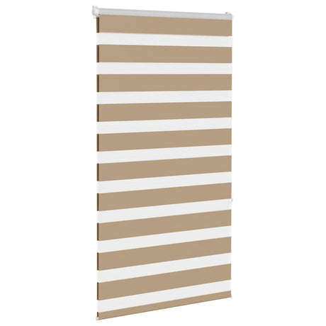VidaXL store zèbre 85x150 cm largeur de tissu 80,9 cm polyester marron sable